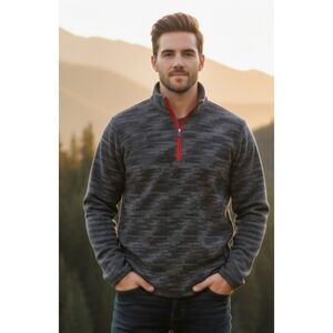 Exertek Men's Quarter Zip Fleece Pullover